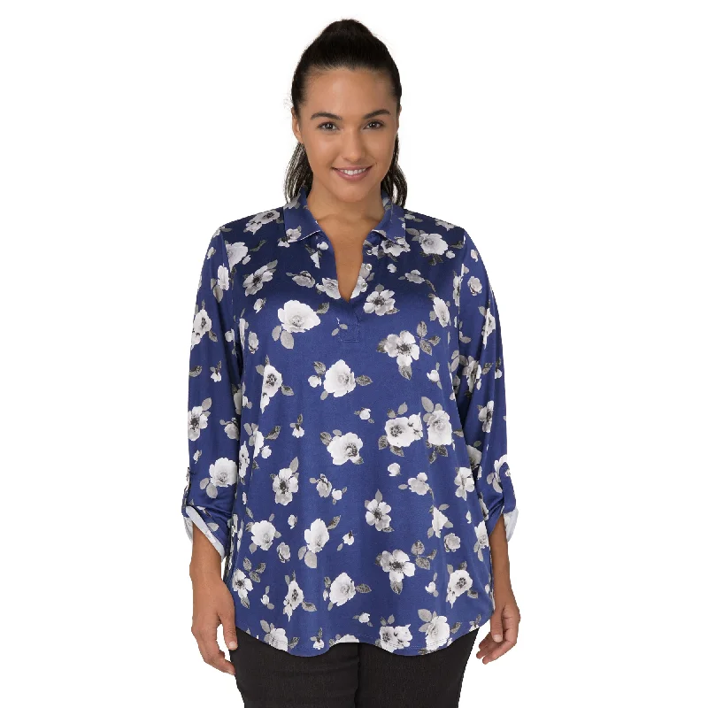 lily morgan Women's Plus Blouse Subtle Shimmer Blouse