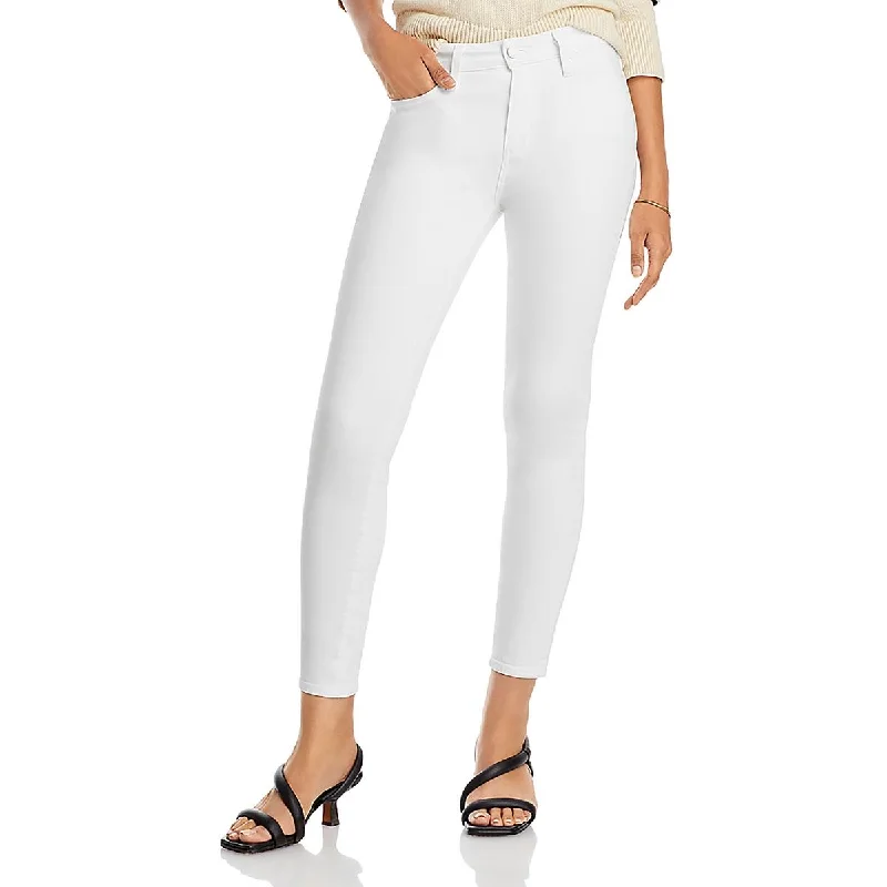 Womens High Rise Stretch Skinny Jeans Comfortable Faded High-Rise Jeans