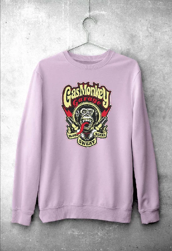 Gas Monkey Sweatshirt for Men/Women Hoodie with Button Placket Classic Preppy