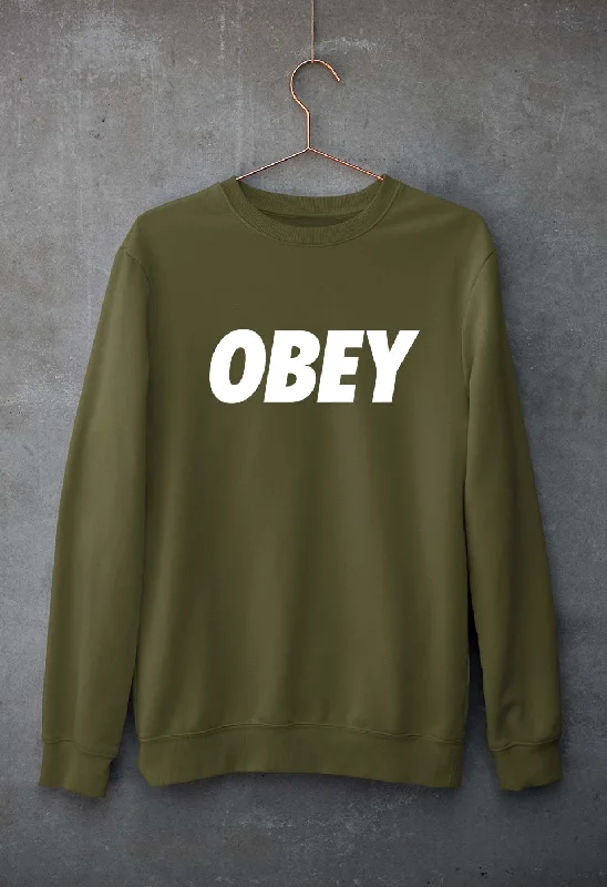 Obey Unisex Sweatshirt for Men/Women Hoodie with Earth Tones Natural Calm