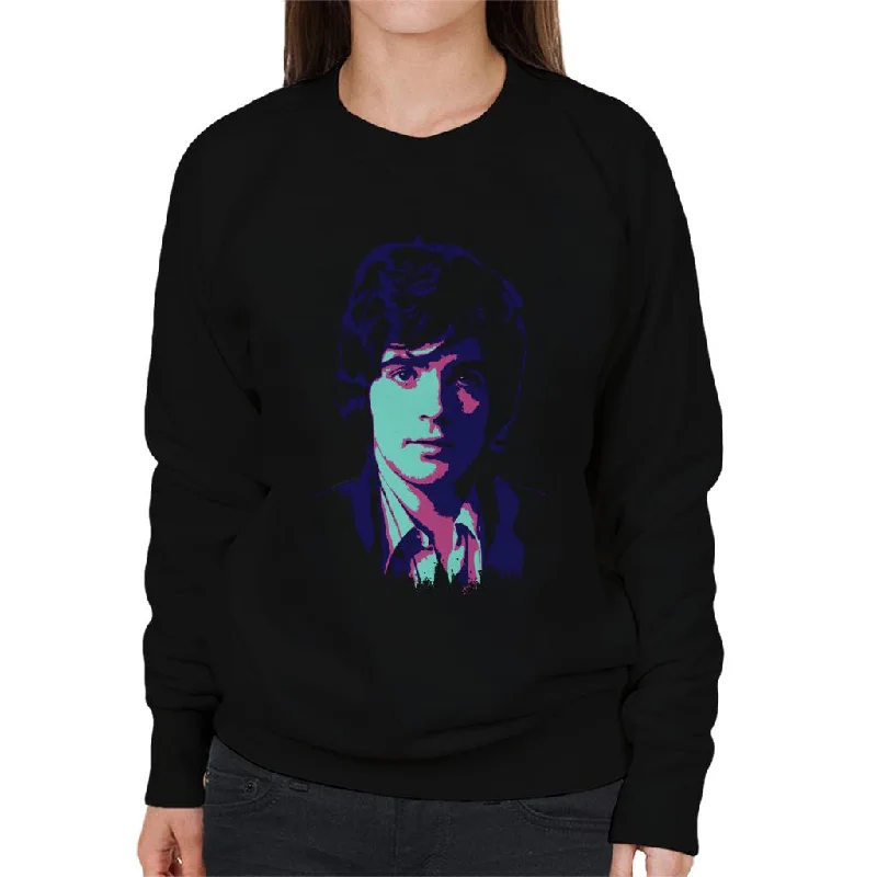 TV Times Singer David Essex 1968 Pop Art Stylised Women's Sweatshirt Hoodie with High-Low Hem Asymmetrical Trendy TV Times Singer David Essex 1968 Pop Art Stylised Women's Sweatshirt Hoodie with High-Low Hem Asymmetrical Trendy