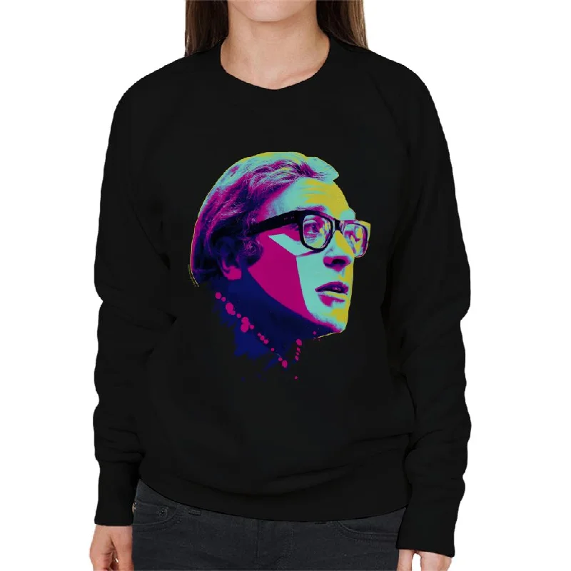 TV Times Michael Caine Billion Dollar Brain 1967 Pop Art Stylised Women's Sweatshirt Hoodie with Mesh Breathable Sporty TV Times Michael Caine Billion Dollar Brain 1967 Pop Art Stylised Women's Sweatshirt Hoodie with Mesh Breathable Sporty