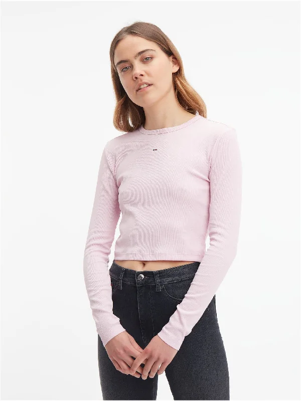 Γυναικεία μπλούζα ριπ ESSENTIAL RIBBED SLIM FIT JUMPER DW0DW14277TOB | DW0DW14277TOB Fitted Slim Tailored Γυναικεία μπλούζα ριπ ESSENTIAL RIBBED SLIM FIT JUMPER DW0DW14277TOB | DW0DW14277TOB Fitted Slim Tailored