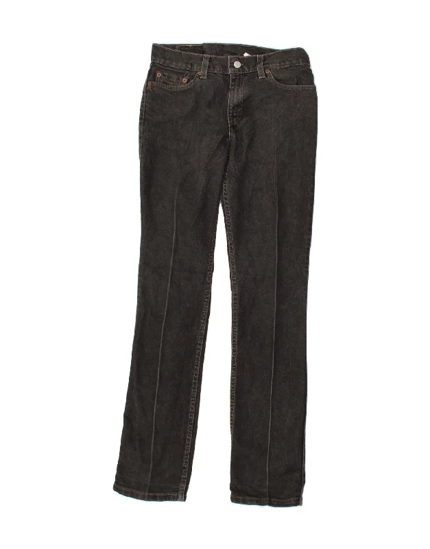 LEVI'S Womens 507 Slim Jeans Medium W28 L32  Black Cotton Trendy Skinny Fit Jeans