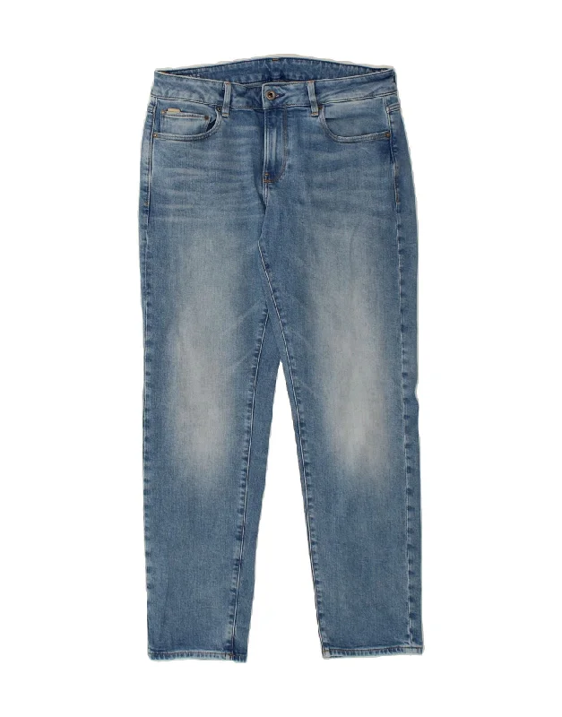 G-STAR Womens Slim Jeans W30 L29  Blue Cotton Casual Distressed Denim Jeans