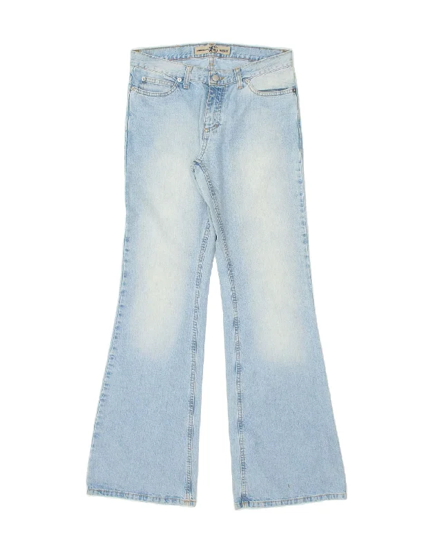 VERO MODA Womens Flared Jeans W29 L34 Blue Cotton Elegant Bootcut Fit Jeans