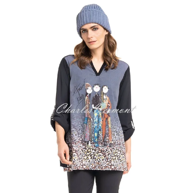 Doris Streich Blouse - Style 216124-56 Casual Button Blouse