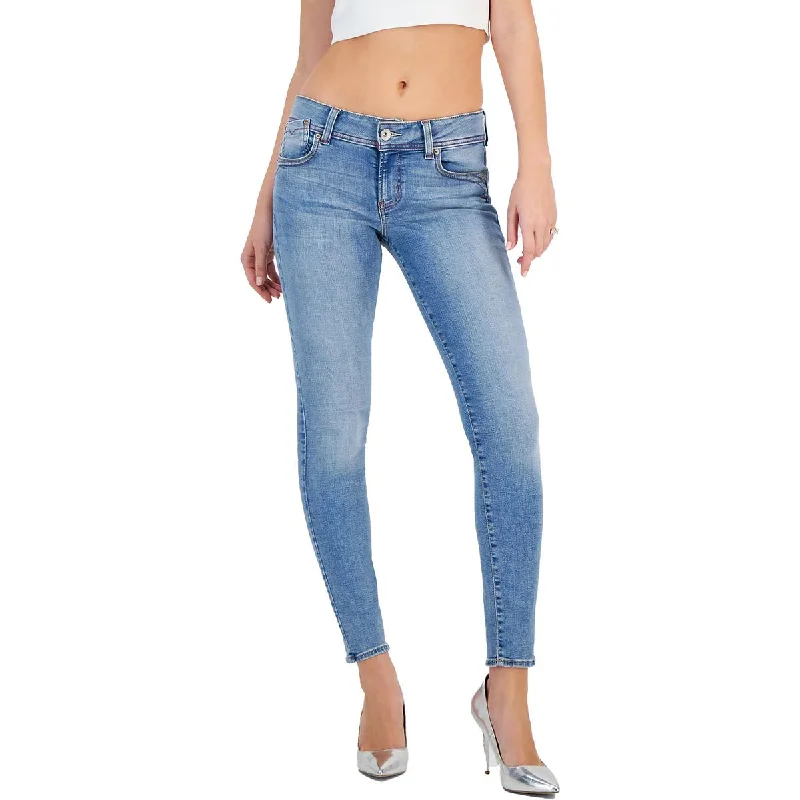 Dare Devil Womens Low Rise Light Wash Skinny Jeans Elegant Bootcut Fit Jeans
