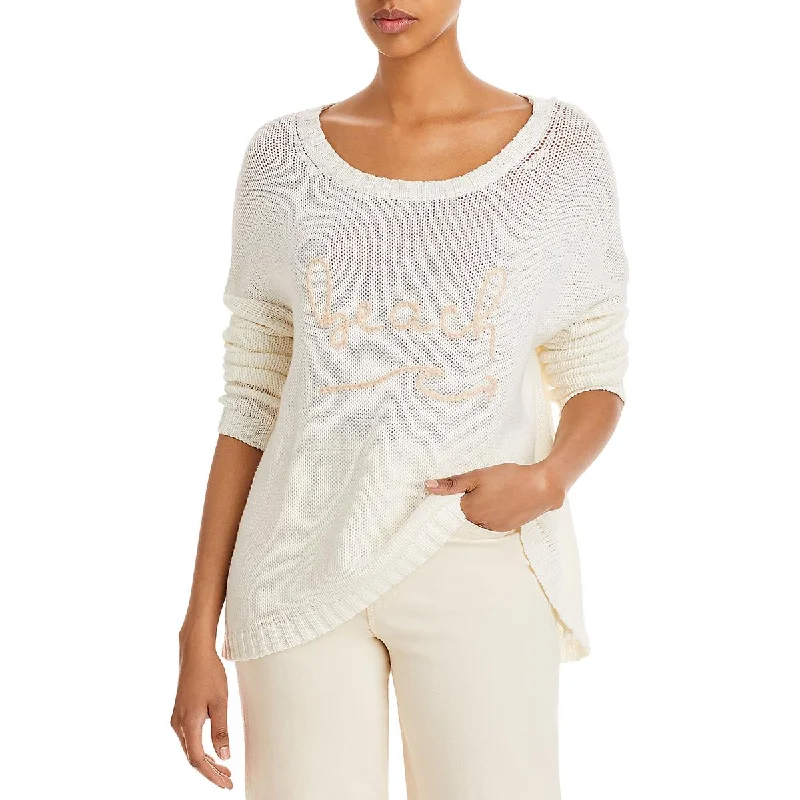 Womens Crewneck Ribbed Pullover Sweater Spandex Rayon Corduroy