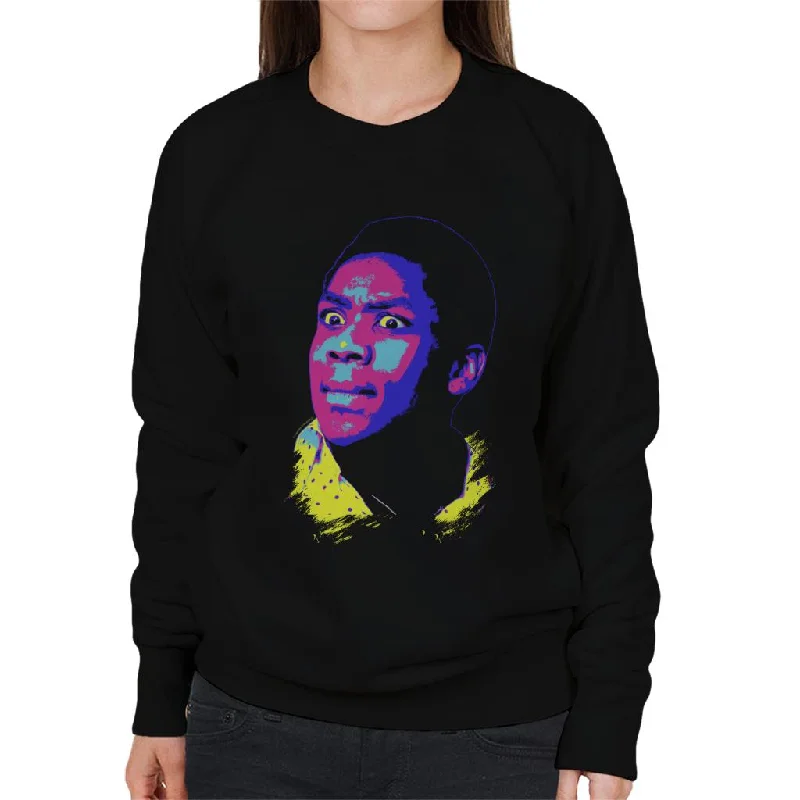 TV Times Lenny Henry 1976 Pop Art Stylised Women's Sweatshirt Hoodie with Ribbed Neckline Snug Warm TV Times Lenny Henry 1976 Pop Art Stylised Women's Sweatshirt Hoodie with Ribbed Neckline Snug Warm