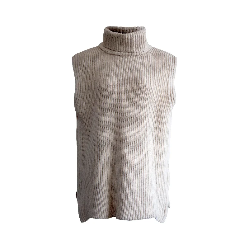 Cashmere Turtle Neck Sweater Polka Dot Checkered Tartan