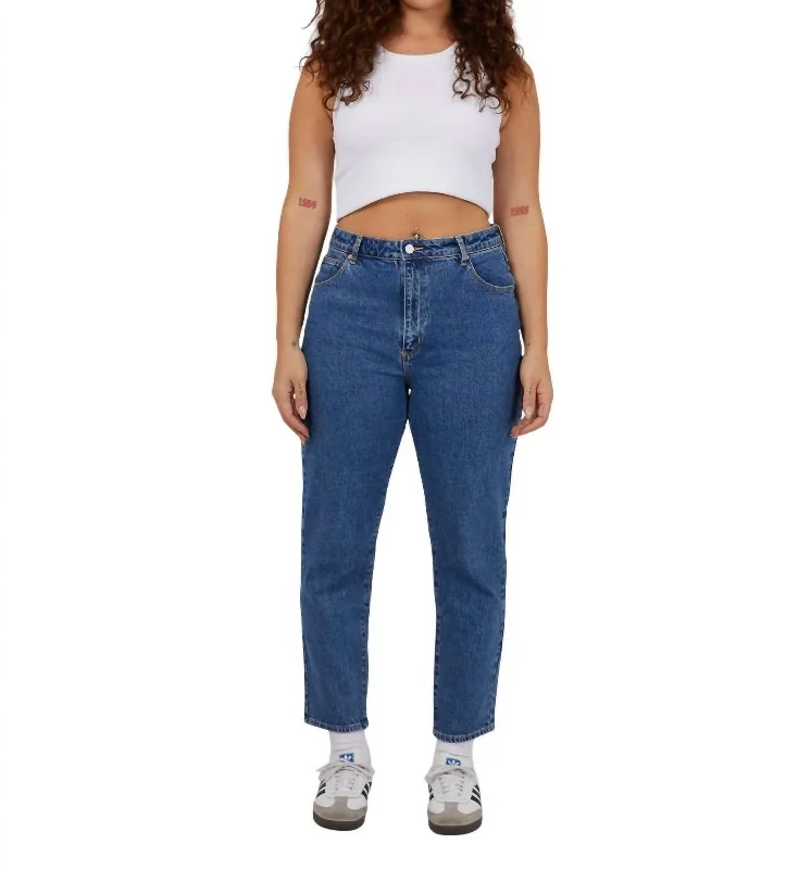High Slim Jean In Chantell Organic Fashionable Raw Hemmed Jeans