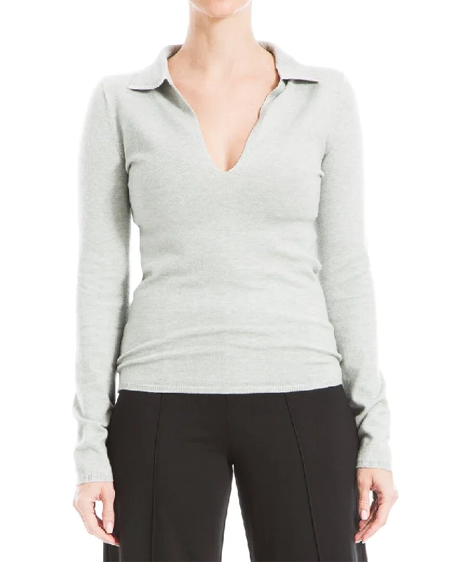 Max Studio Long Sleeve Sweater Modern Contemporary Chic