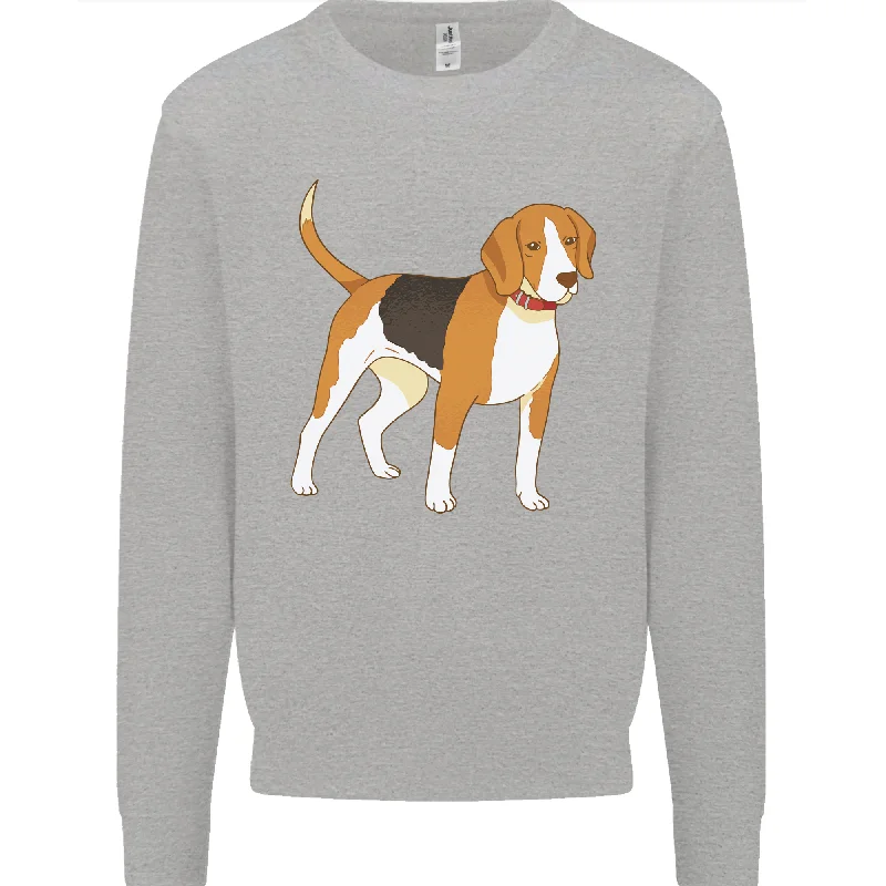 A Beagle Small Scent Hound Dog Mens Sweatshirt Jumper Hoodie with Slit Hem Functional Movement A Beagle Small Scent Hound Dog Mens Sweatshirt Jumper Hoodie with Slit Hem Functional Movement