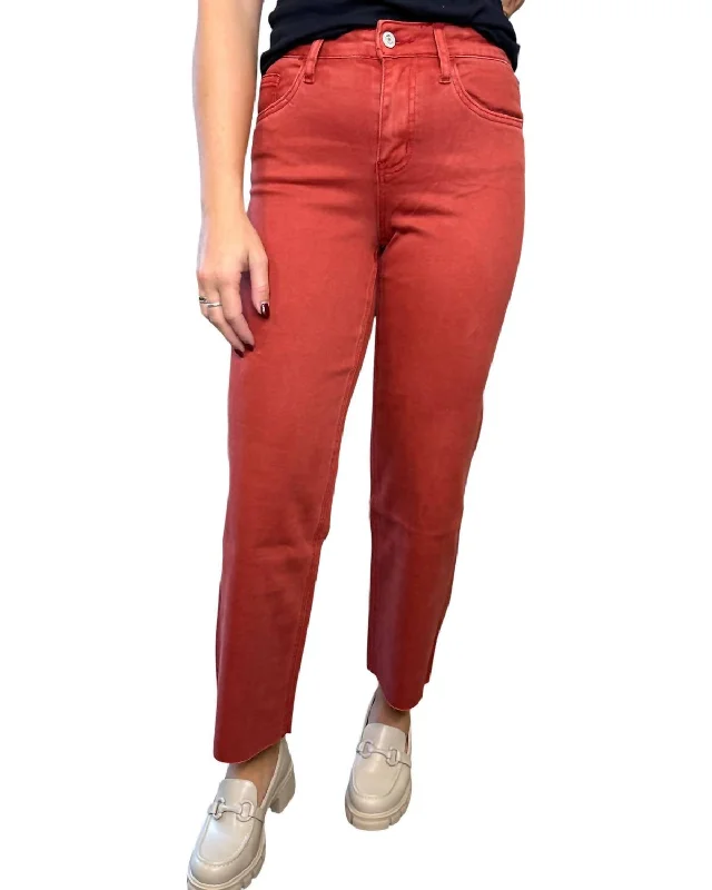 Olivia Wide Leg Jeans In Bossa Nova Trendy Wide-Legged High-Waist Jeans