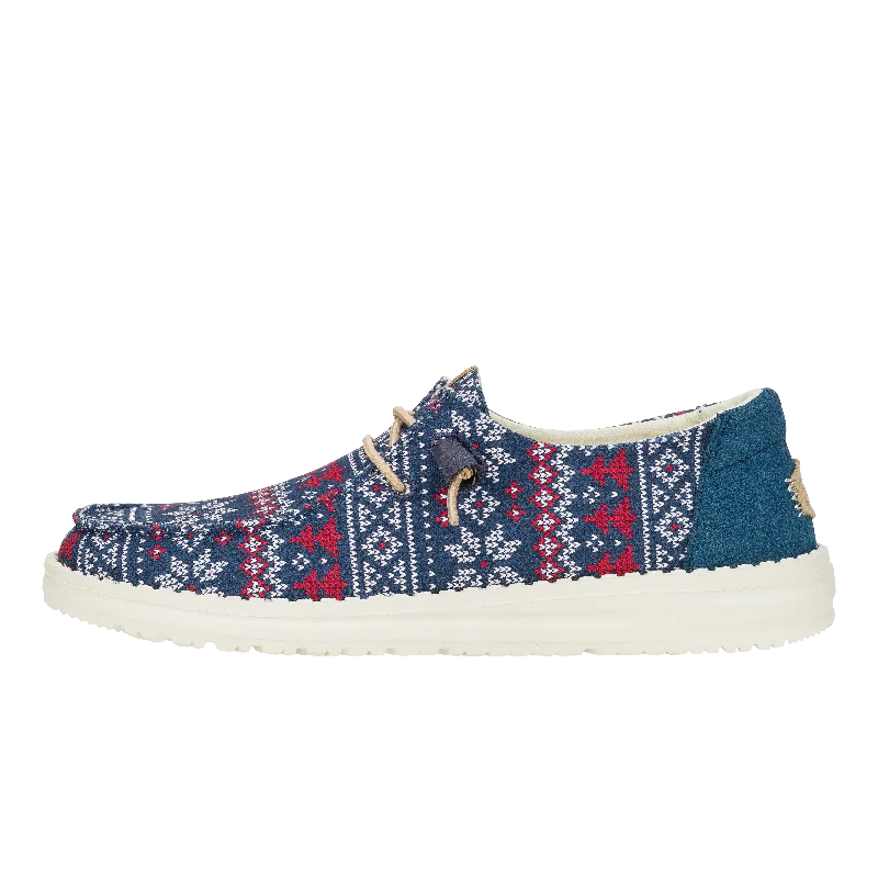 Wendy Winter Sweater - Navy/Multi Slim Fit Regular Fit Oversized