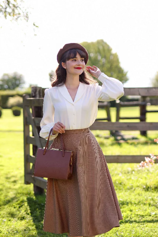 Julie Silk Blouse Classic Minimalist Blouse