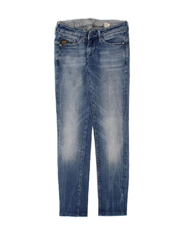 G-STAR Womens Slim Jeans W26 L29  Blue Cotton Fashionable Jeggings Style Jeans