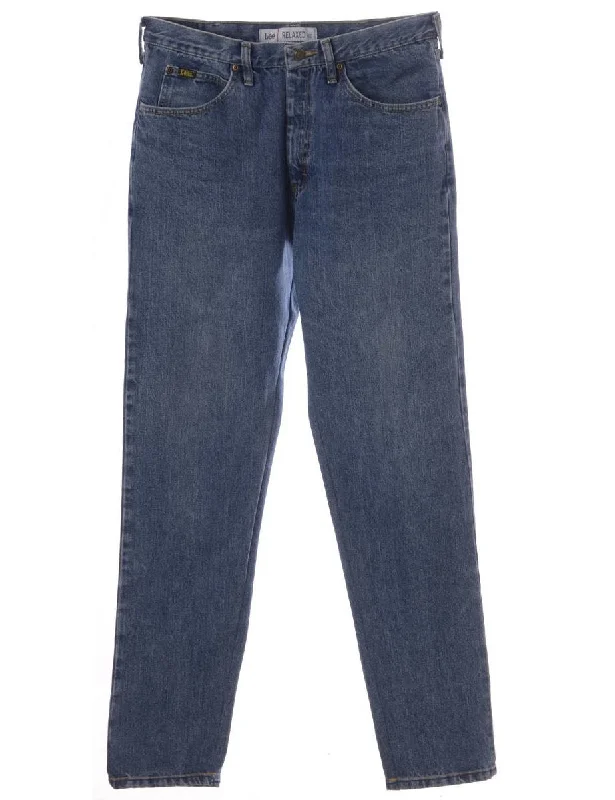 Label Thomas Tapered Denim Jeans Cozy Relaxed Fit Denim Jeans