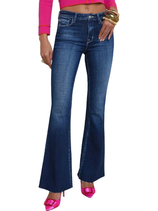 Sera Sneaker Flare Jeans In Beacon Casual Straight-Leg Jeans