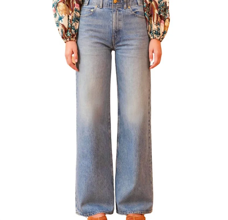 Elodie Jeans In Adriatic Wash Fashionable Distressed Jeans