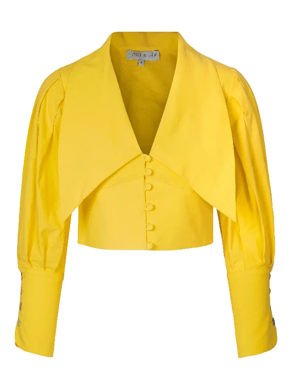 Daisy Blouse - Yellow Relaxed Fit Blouse