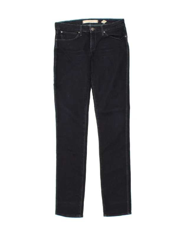 WRANGLER Womens Molly Slim Jeans W28 L34 Navy Blue Cotton Comfortable Dark Wash Jeans WRANGLER Womens Molly Slim Jeans W28 L34 Navy Blue Cotton Comfortable Dark Wash Jeans