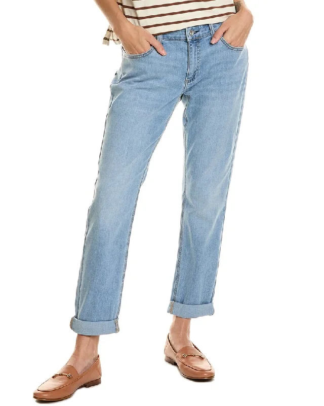 rag & bone Dylan Low-Rise Light Wash Slim Boyfriend Jean Classic Slim Fit Jeans