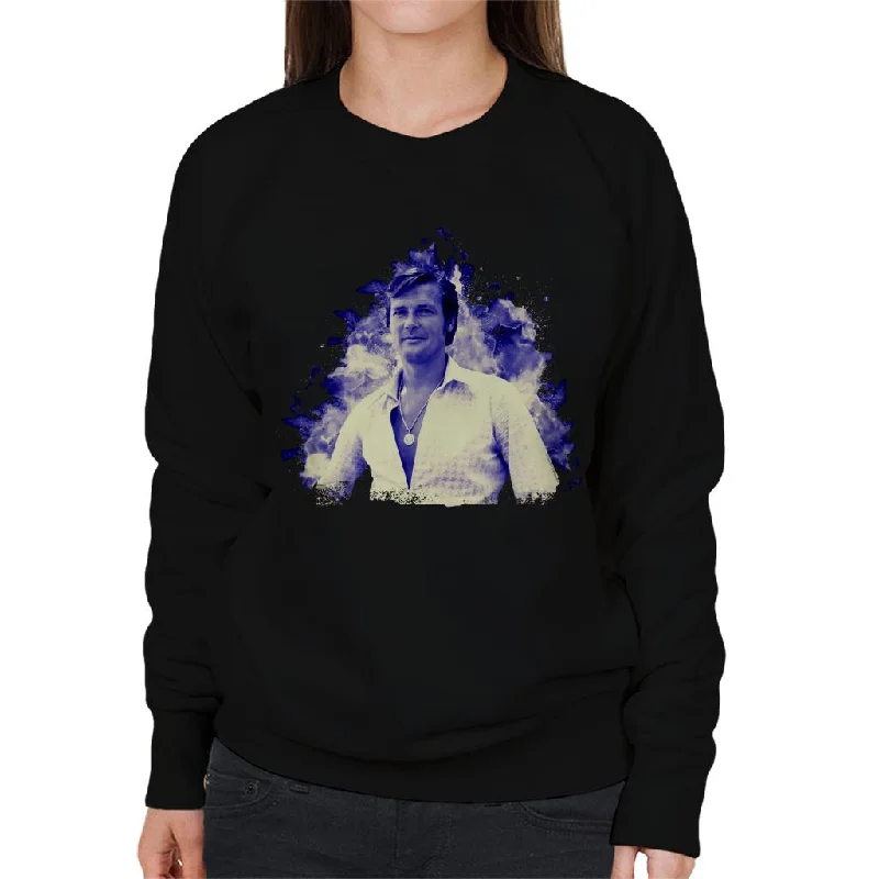 TV Times Roger Moore In The Persuaders Women's Sweatshirt Hoodie with Ribbed Neckline Snug Warm TV Times Roger Moore In The Persuaders Women's Sweatshirt Hoodie with Ribbed Neckline Snug Warm