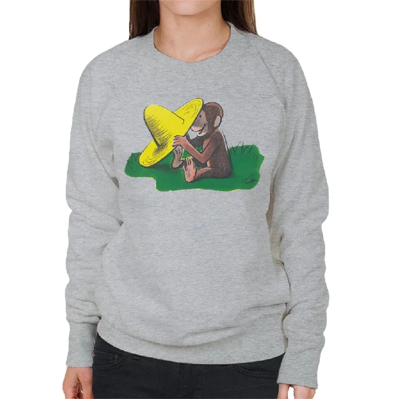 Curious George Yellow Hat Women's Sweatshirt Hoodie with Longline Fit Extended Stylish Curious George Yellow Hat Women's Sweatshirt Hoodie with Longline Fit Extended Stylish