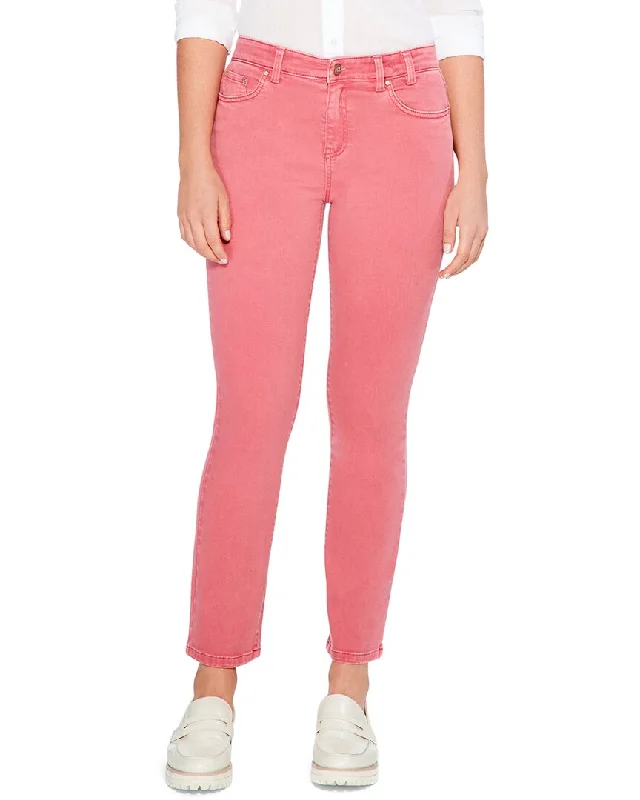 NIC+ZOE Colored Mid Rise Straight Ankle Jean Fashionable Bootcut Jeans