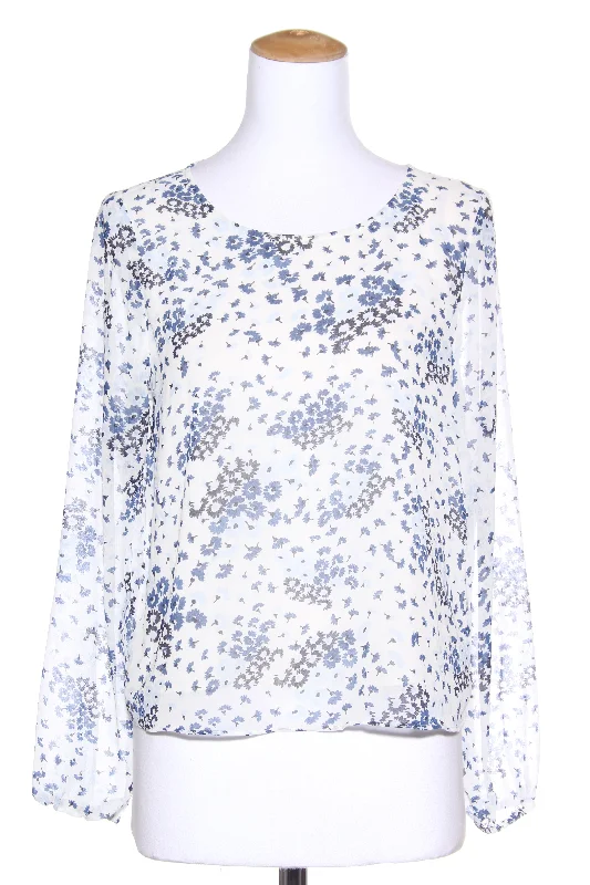 GLASSONS - Back twist floral chiffon blouse! 10 Elegant Office Blouse