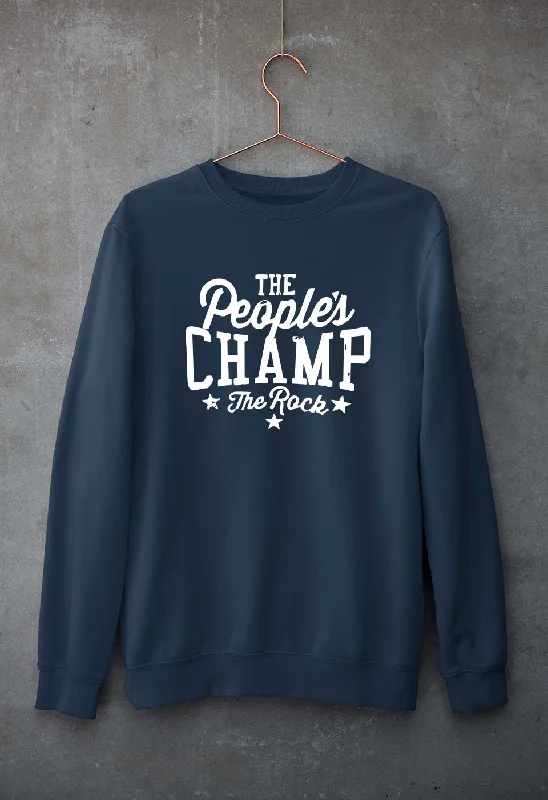 The Rock - The People's Champ Sweatshirt for Men/Women Hoodie with High Neck Warm Protective The Rock - The People's Champ Sweatshirt for Men/Women Hoodie with High Neck Warm Protective