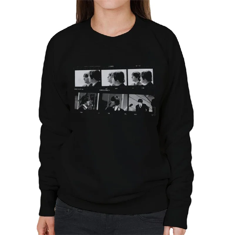 TV Times Beatles Lennon McCartney Photo Strip Women's Sweatshirt Hoodie with Exposed Zipper Edgy Industrial TV Times Beatles Lennon McCartney Photo Strip Women's Sweatshirt Hoodie with Exposed Zipper Edgy Industrial