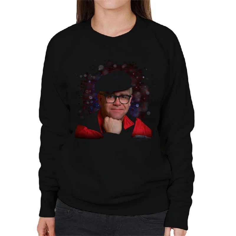 TV Times Elton John Smile Women's Sweatshirt Hoodie with Elastic Cuffs Stretchable Comfortable TV Times Elton John Smile Women's Sweatshirt Hoodie with Elastic Cuffs Stretchable Comfortable