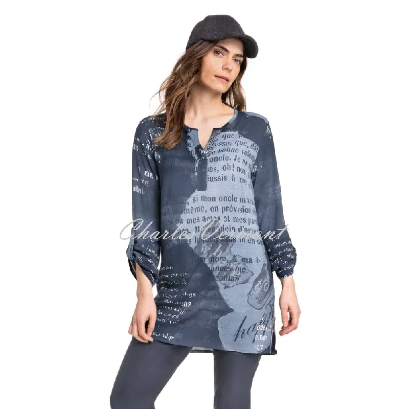 Doris Streich Blouse - Style 283179-56 Floral Chiffon Blouse