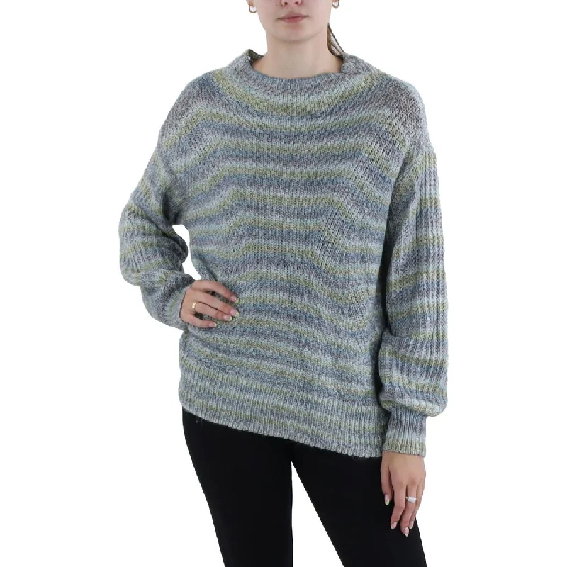 Womens Crochet Winter Solstice Pullover Sweater Thin Thick Dense