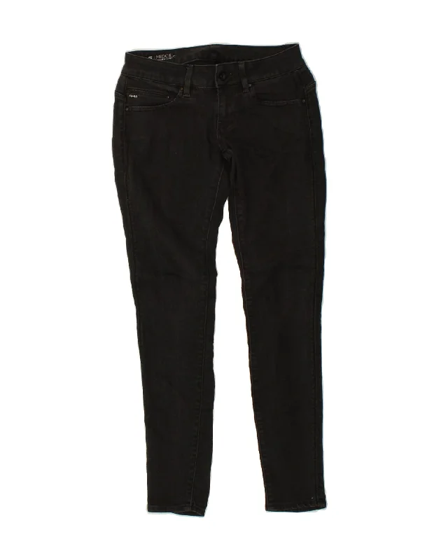 G-STAR Womens Midge Super Skinny Jeans W28 L30 Black Casual Loose Fit Jeans