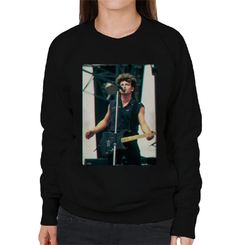 TV Times Bono Of U2 Guitar 3D Effect Women's Sweatshirt Hoodie with Ribbed Cuffs Snug Fit Comfort TV Times Bono Of U2 Guitar 3D Effect Women's Sweatshirt Hoodie with Ribbed Cuffs Snug Fit Comfort