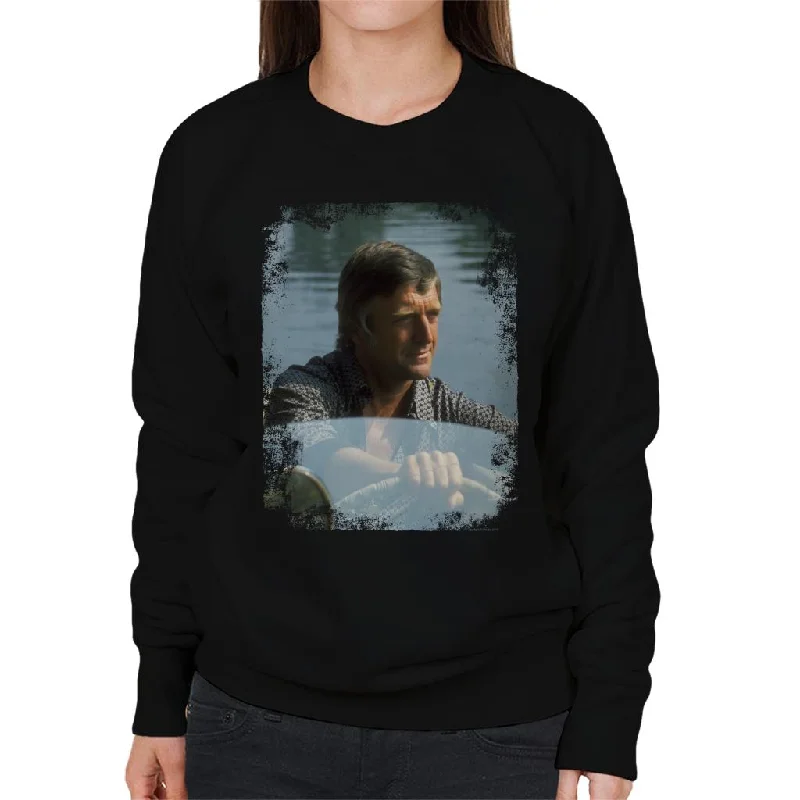 TV Times Michael Parkinson At The Helm Women's Sweatshirt Hoodie with Hem Detail Decorative Unique TV Times Michael Parkinson At The Helm Women's Sweatshirt Hoodie with Hem Detail Decorative Unique