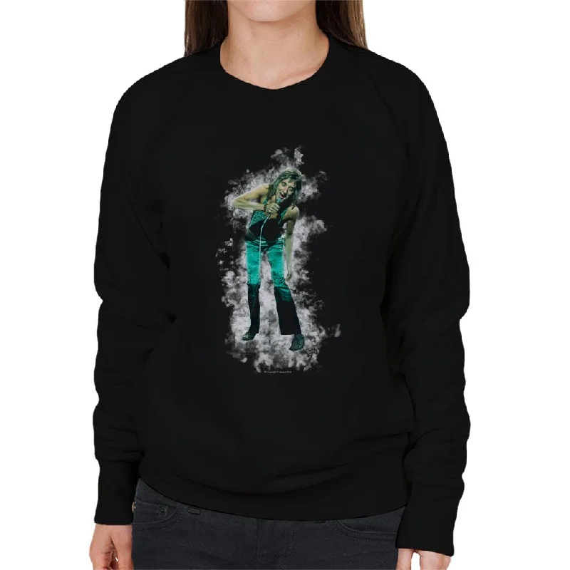 TV Times Rod Stewart Live Smoke Effect Women's Sweatshirt Hoodie with Rolled Sleeves Casual Relaxed TV Times Rod Stewart Live Smoke Effect Women's Sweatshirt Hoodie with Rolled Sleeves Casual Relaxed