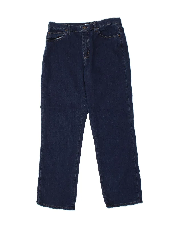 LEE Womens Relaxed Fit Straight Jeans US 14 XL W34 L32 Navy Blue Cotton Stylish High-Rise Mom Jeans LEE Womens Relaxed Fit Straight Jeans US 14 XL W34 L32 Navy Blue Cotton Stylish High-Rise Mom Jeans