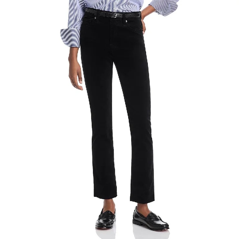 Womens Straight Leg Corduroy Straight Leg Jeans Trendy Classic Fit Jeans
