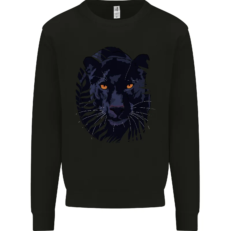 A Black Panther Mens Sweatshirt Jumper Hoodie with Logo Branding Identity