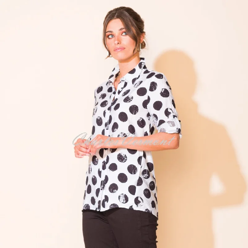 Alison Sheri Spot Print Blouse - Style A43346 Office Formal Blouse