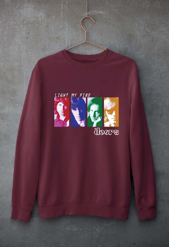 The Doors Unisex Sweatshirt for Men/Women Hoodie with Hem Detail Decorative Unique