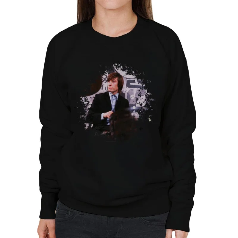 TV Times Charlie Watts Live Rolling Stones Women's Sweatshirt Hoodie with Rhinestones Sparkly Elegant TV Times Charlie Watts Live Rolling Stones Women's Sweatshirt Hoodie with Rhinestones Sparkly Elegant