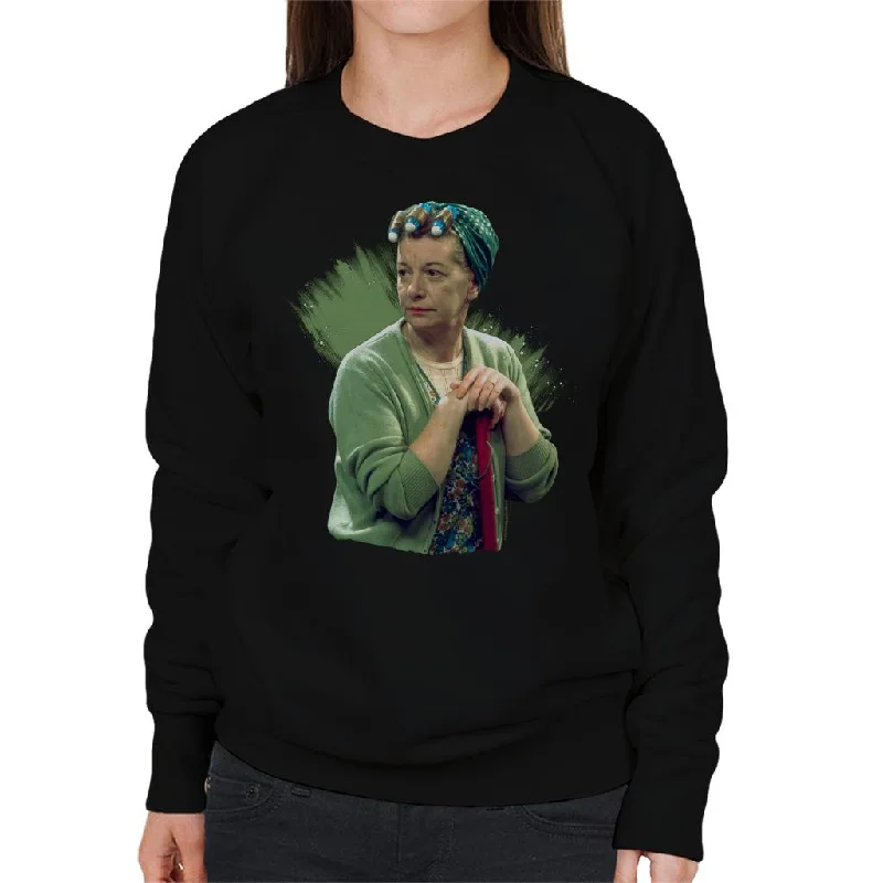TV Times Hilda Ogden Played By Jean Alexander Coronation Street 1975 Women's Sweatshirt Hoodie with Slim Fit Tailored Modern TV Times Hilda Ogden Played By Jean Alexander Coronation Street 1975 Women's Sweatshirt Hoodie with Slim Fit Tailored Modern