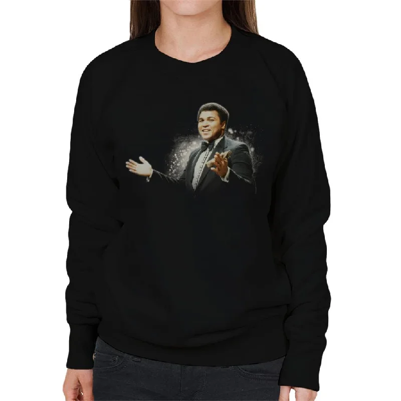 TV Times Muhammad Ali Tuxedo Women's Sweatshirt Hoodie with Elastic Cuffs Stretchable Comfortable TV Times Muhammad Ali Tuxedo Women's Sweatshirt Hoodie with Elastic Cuffs Stretchable Comfortable
