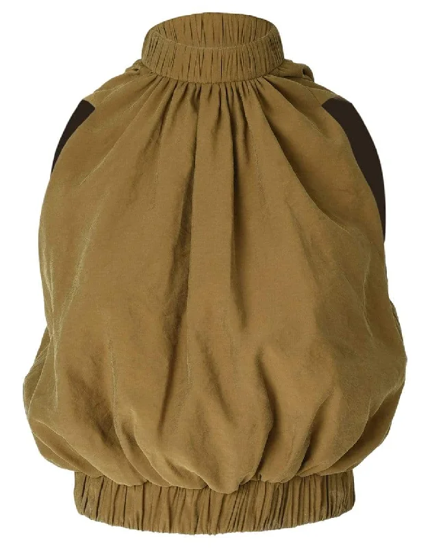 Stefano Blouse - Olive Casual Button Blouse